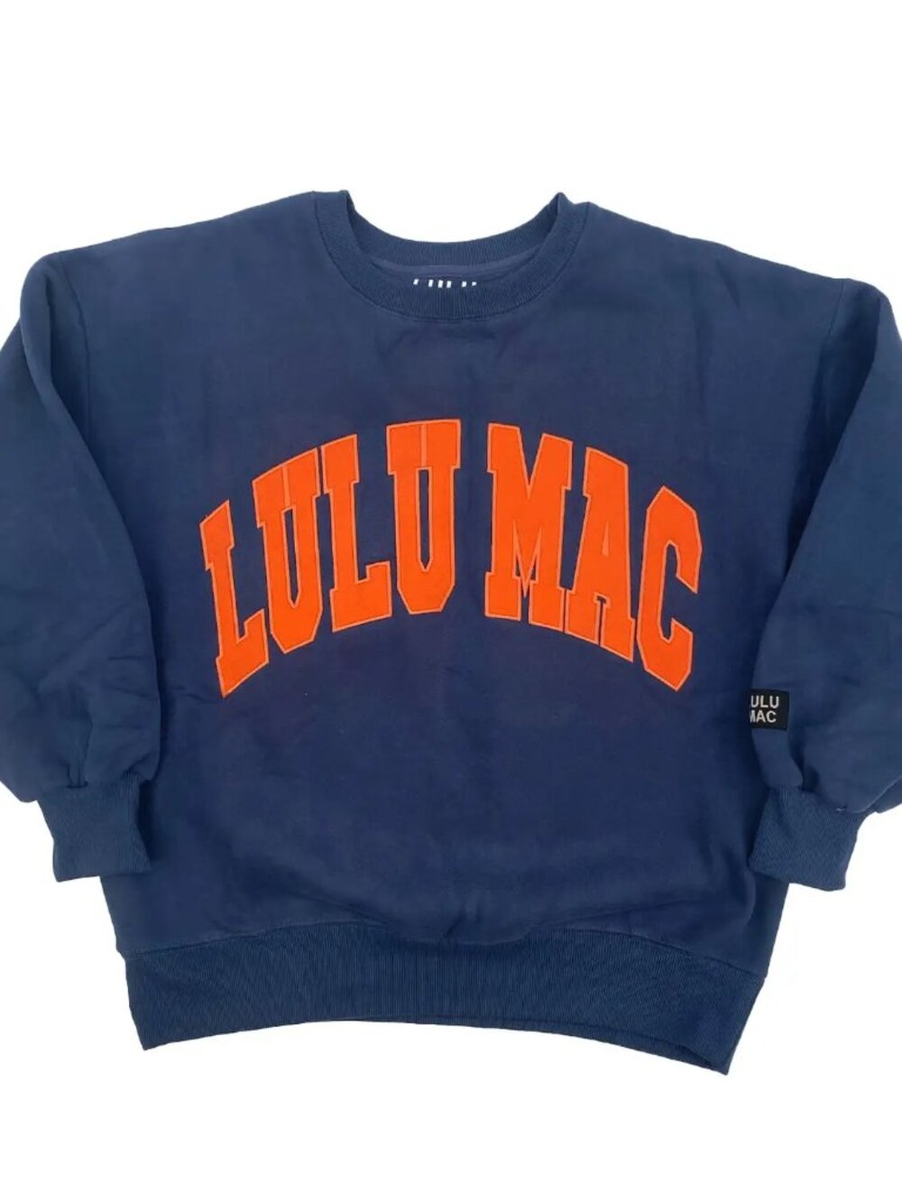 LuLu Mac Navy and Orange Sweatshirt NWT Auburn